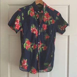 J. Crew Floral Short Sleeve Shirt